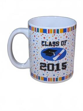 Class Of 2015 Graduation Coffee Mug XL 20oz White Celebration Stoneware